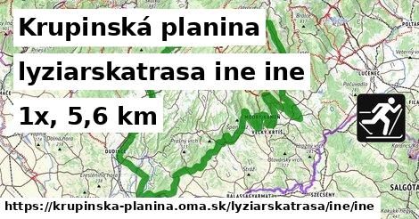 Krupinská planina Lyžiarske trasy iná iná