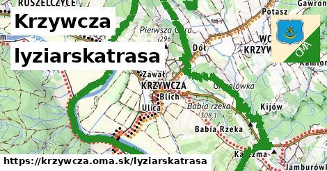 Krzywcza Lyžiarske trasy  