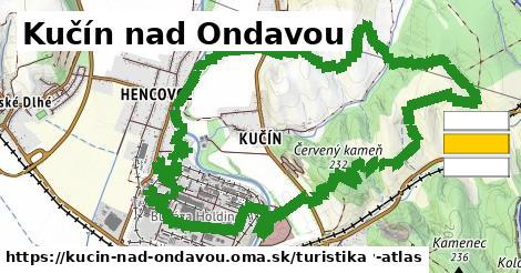 Kučín nad Ondavou Turistické trasy  