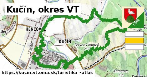 Kučín, okres VT Turistické trasy  