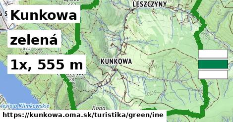 Kunkowa Turistické trasy zelená iná