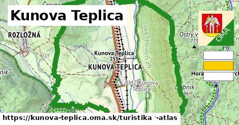 Kunova Teplica Turistické trasy  