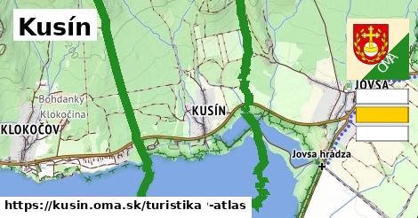 Kusín Turistické trasy  