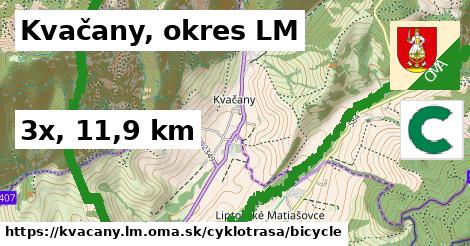 Kvačany, okres LM Cyklotrasy bicycle 