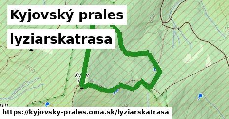 Kyjovský prales Lyžiarske trasy  