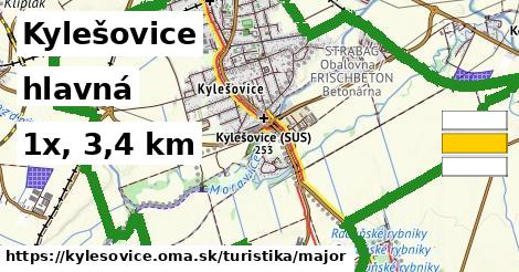 Kylešovice Turistické trasy hlavná 