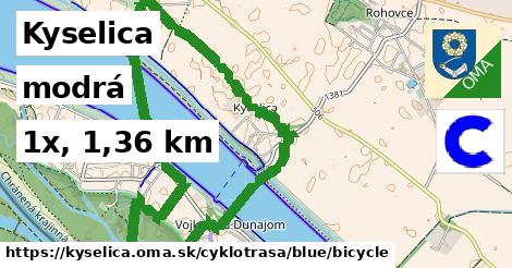 Kyselica Cyklotrasy modrá bicycle