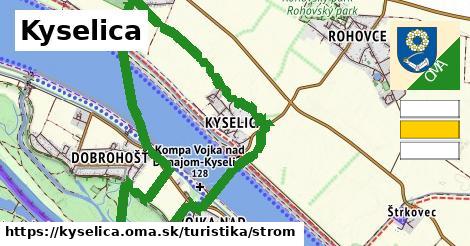 Kyselica Turistické trasy strom 