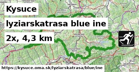 Kysuce Lyžiarske trasy modrá iná