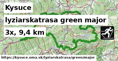Kysuce Lyžiarske trasy zelená hlavná