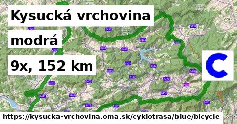 Kysucká vrchovina Cyklotrasy modrá bicycle