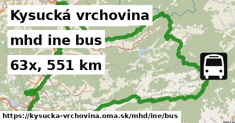 Kysucká vrchovina Doprava iná bus