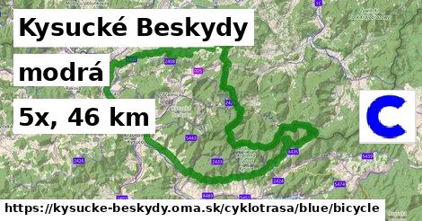 Kysucké Beskydy Cyklotrasy modrá bicycle