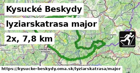 Kysucké Beskydy Lyžiarske trasy hlavná 