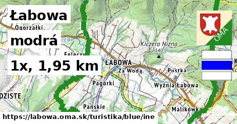 Łabowa Turistické trasy modrá iná