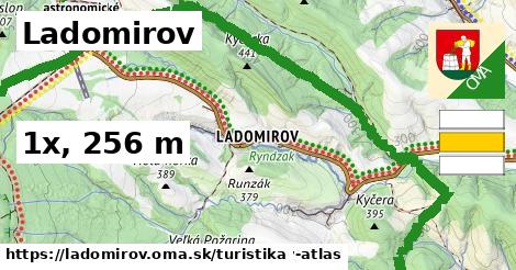 Ladomirov Turistické trasy  