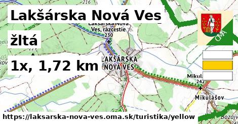 Lakšárska Nová Ves Turistické trasy žltá 