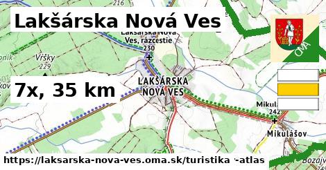 Lakšárska Nová Ves Turistické trasy  