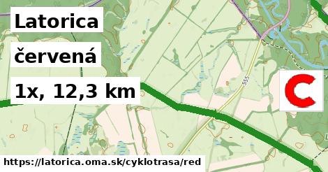Latorica Cyklotrasy červená 