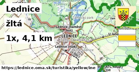 Lednice Turistické trasy žltá iná