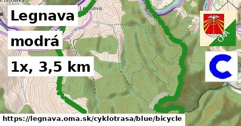 Legnava Cyklotrasy modrá bicycle