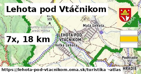Lehota pod Vtáčnikom Turistické trasy  