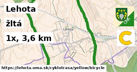 Lehota Cyklotrasy žltá bicycle