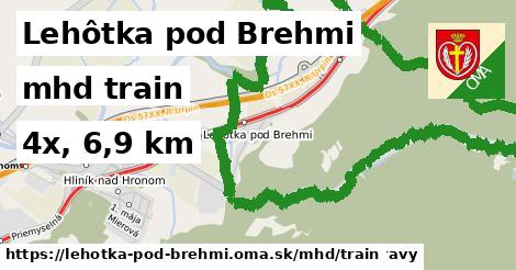 Lehôtka pod Brehmi Doprava train 