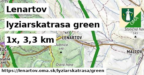 Lenartov Lyžiarske trasy zelená 