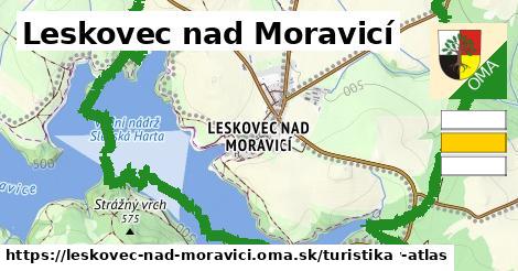 Leskovec nad Moravicí Turistické trasy  