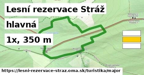 Lesní rezervace Stráž Turistické trasy hlavná 
