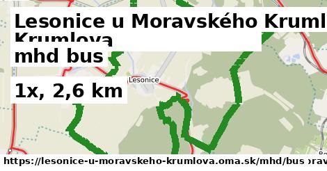 Lesonice u Moravského Krumlova Doprava bus 