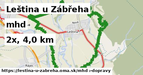 Leština u Zábřeha Doprava  