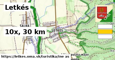 Letkés Turistické trasy iná 