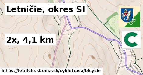 Letničie, okres SI Cyklotrasy bicycle 