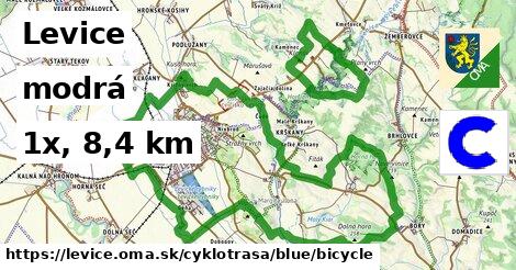 Levice Cyklotrasy modrá bicycle