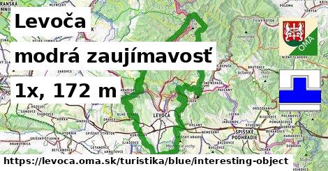 Levoča Turistické trasy modrá zaujímavosť