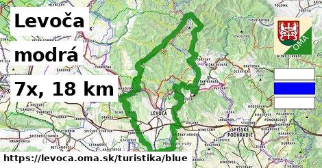 Levoča Turistické trasy modrá 
