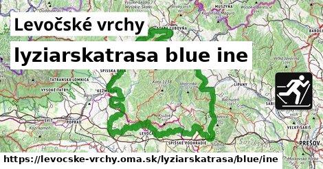 Levočské vrchy Lyžiarske trasy modrá iná