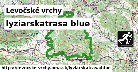 Levočské vrchy Lyžiarske trasy modrá 