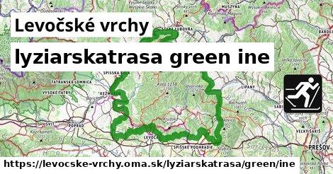 Levočské vrchy Lyžiarske trasy zelená iná