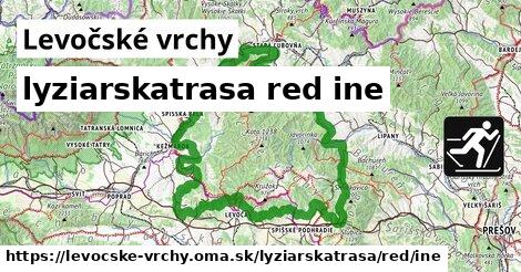 Levočské vrchy Lyžiarske trasy červená iná