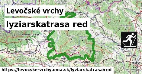 Levočské vrchy Lyžiarske trasy červená 