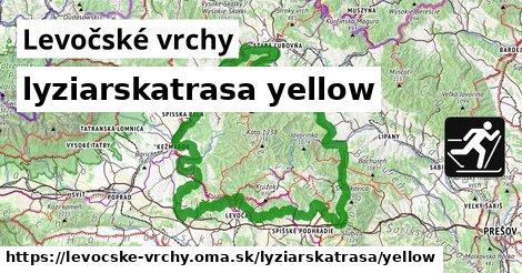 Levočské vrchy Lyžiarske trasy žltá 