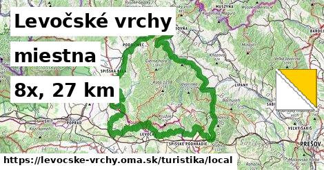 Levočské vrchy Turistické trasy miestna 