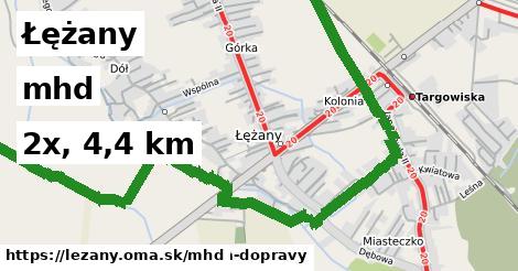 Łężany Doprava  