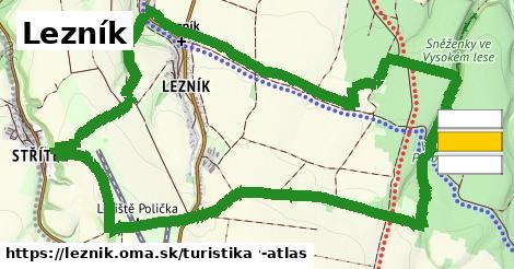 Lezník Turistické trasy  