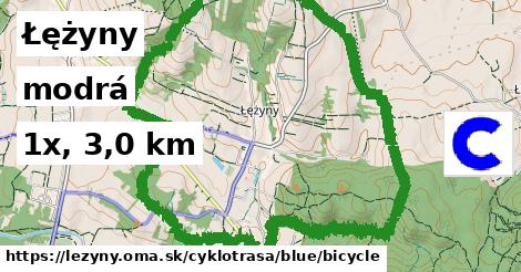 Łężyny Cyklotrasy modrá bicycle