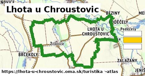 Lhota u Chroustovic Turistické trasy  