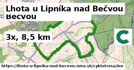 Lhota u Lipníka nad Bečvou Cyklotrasy iná 
